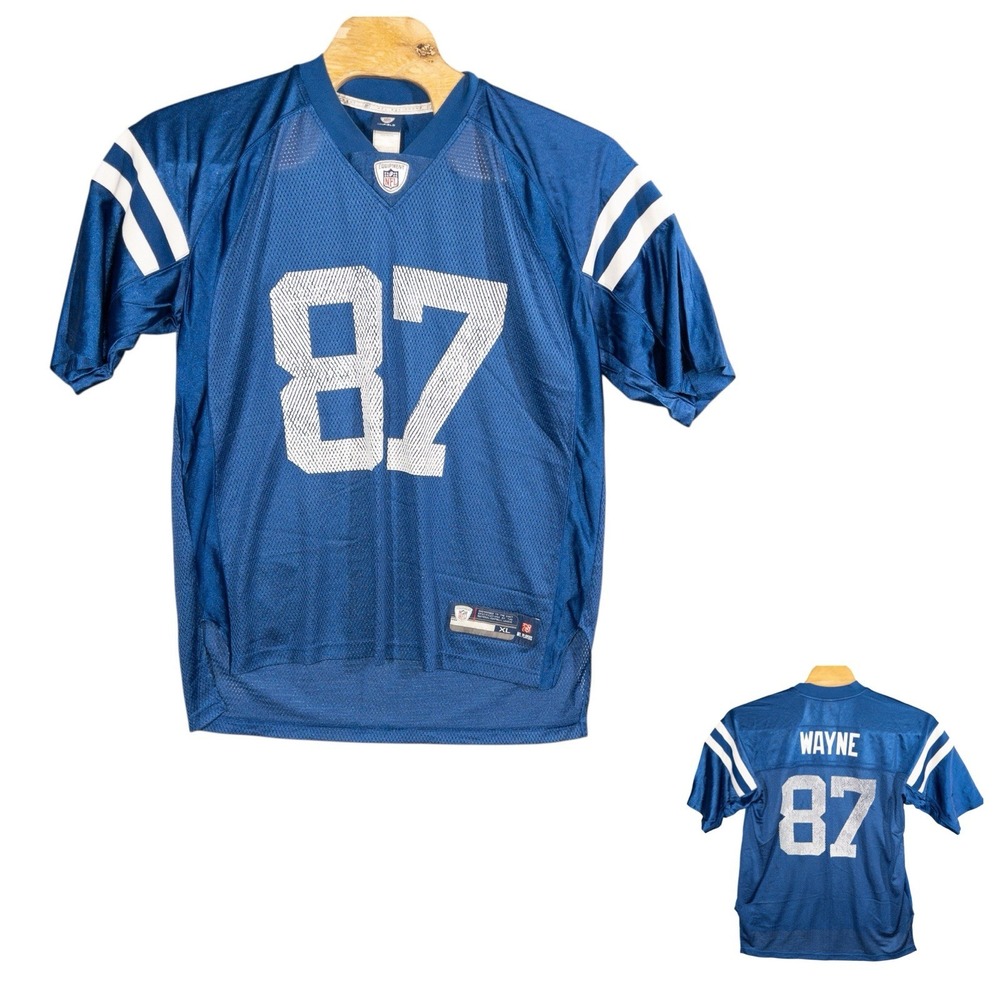Reebok On Field Indianapolis Colts‎ Reggie Wayne Football Jersey NFL *read*